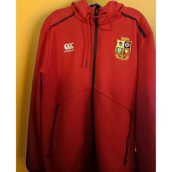 Canterbury Vapor Dri British Irish Lions Hoodie Jacket Medium Full Zip CR50 - Picture 1 of 6